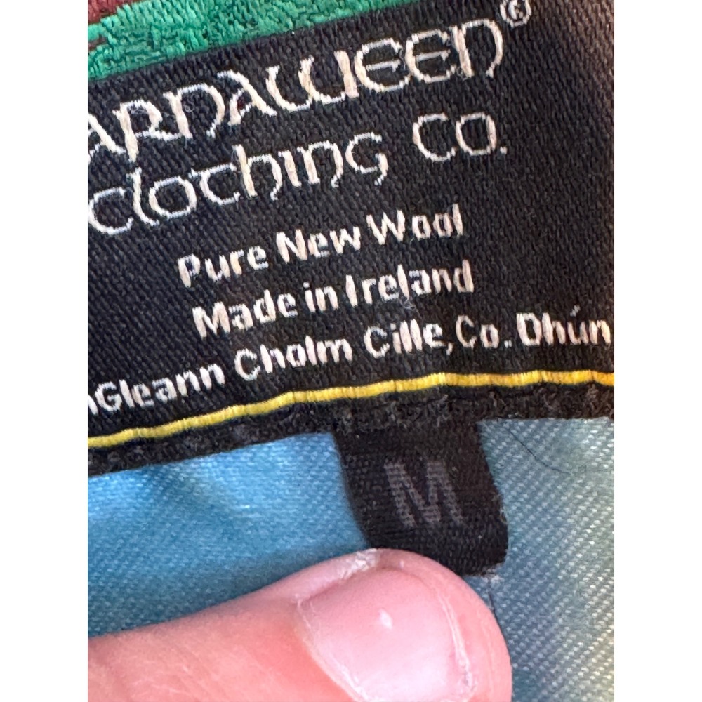 Carnaween Clothing Co Mens Pure New Wool Herringbone Newsboy Cap Made in Ireland - Picture 8 of 9